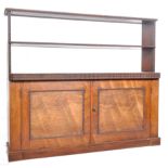 19TH CENTURY ROSEWOOD BOOKCASE WITH RIPPLE MOULDING