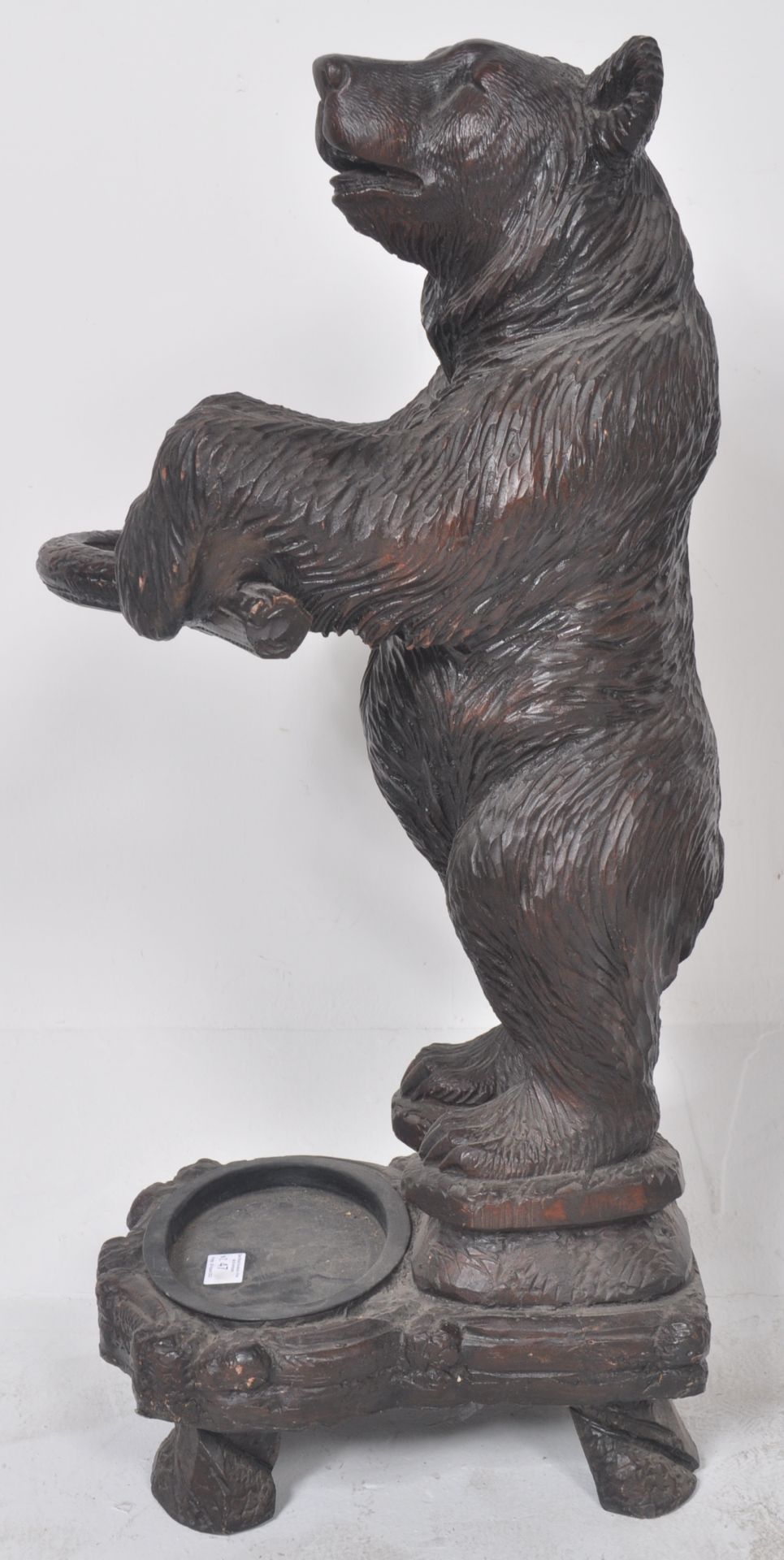 20TH CENTURY GERMAN BLACK FOREST STYLE BEAR STICK STAND - Image 7 of 8