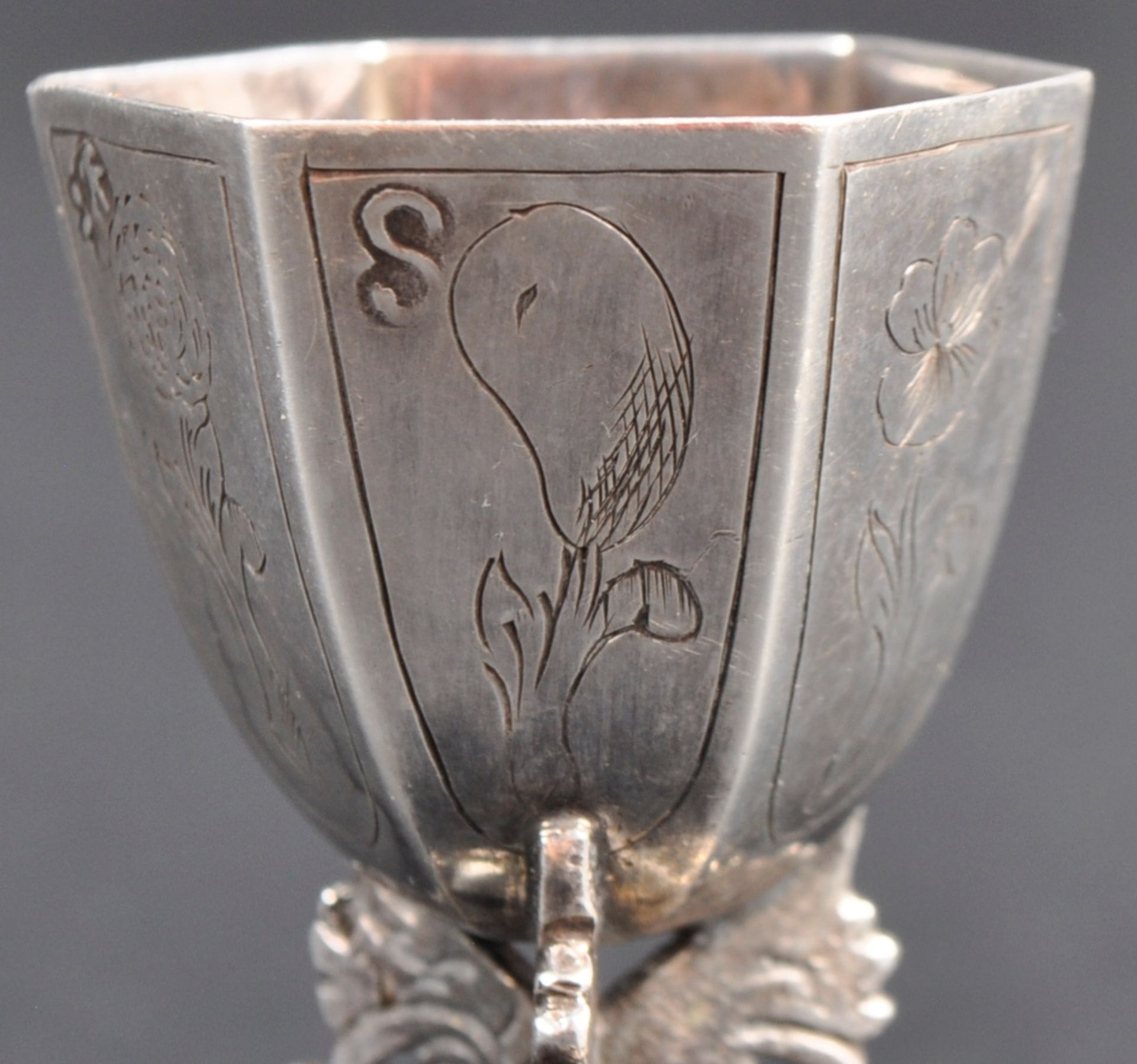 17TH CENTURY DUTCH AMSTERDAM SILVER CUP - Bild 4 aus 6