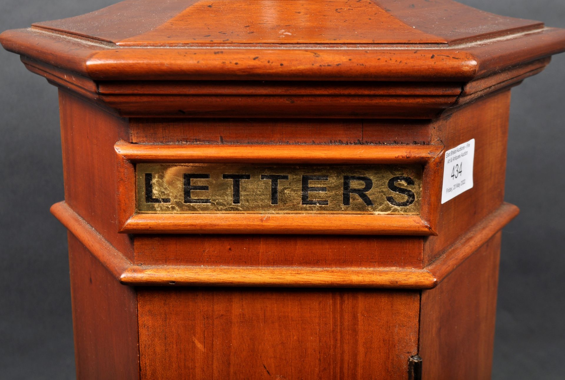 EDWARDIAN MANNER COUNTRY HOUSE HOTEL TABLETOP LETTER BOX - Bild 3 aus 6