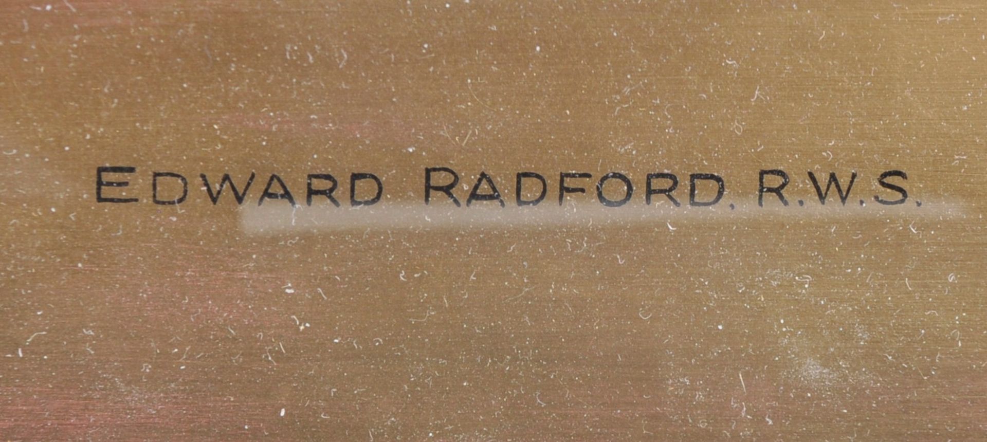 EDWARD RADFORD RWS (1831-1920) WATERCOLOUR PAINTING - Bild 4 aus 6