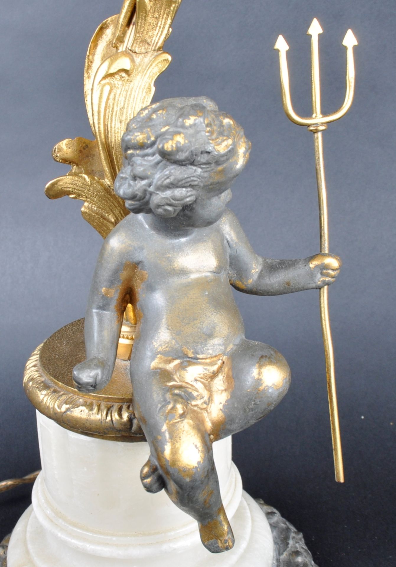 PAIR OF EARLY 20TH CENTURY ORMOLU TABLE LIGHTS - Image 6 of 11