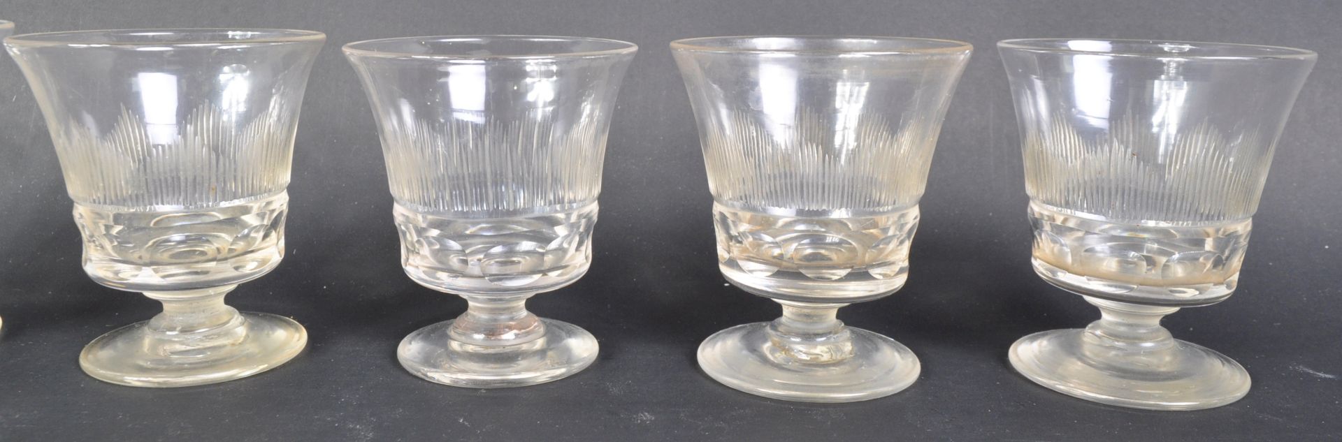 SET OF EARLY 19TH CENTURY GEORGIAN LIQUEUR GLASSES - Image 7 of 9