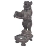 20TH CENTURY GERMAN BLACK FOREST STYLE BEAR STICK STAND