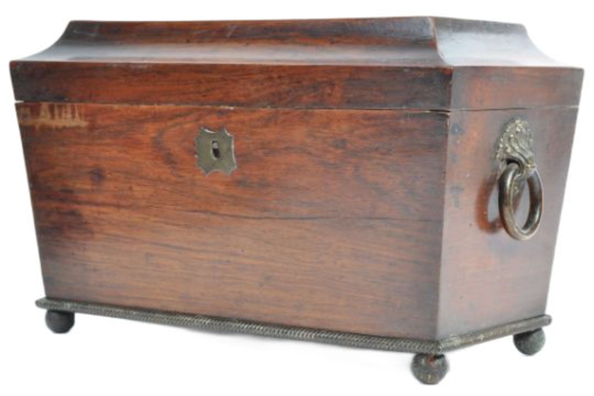 LARGE 19TH CENTURY REGENCY TEA CADDY