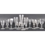 COLLECTION OF TWELVE WINE GLASSES