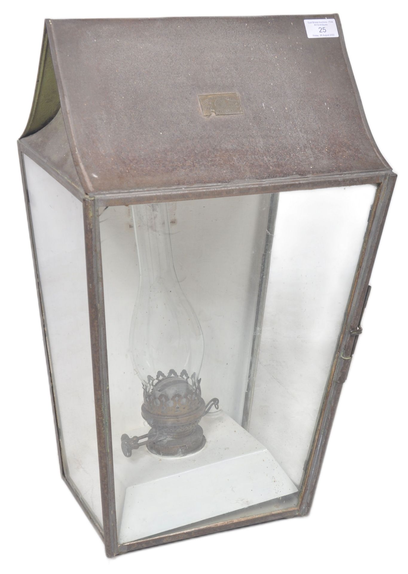 19TH CENTURY VICTORIAN COPPER PORCH LANTERN