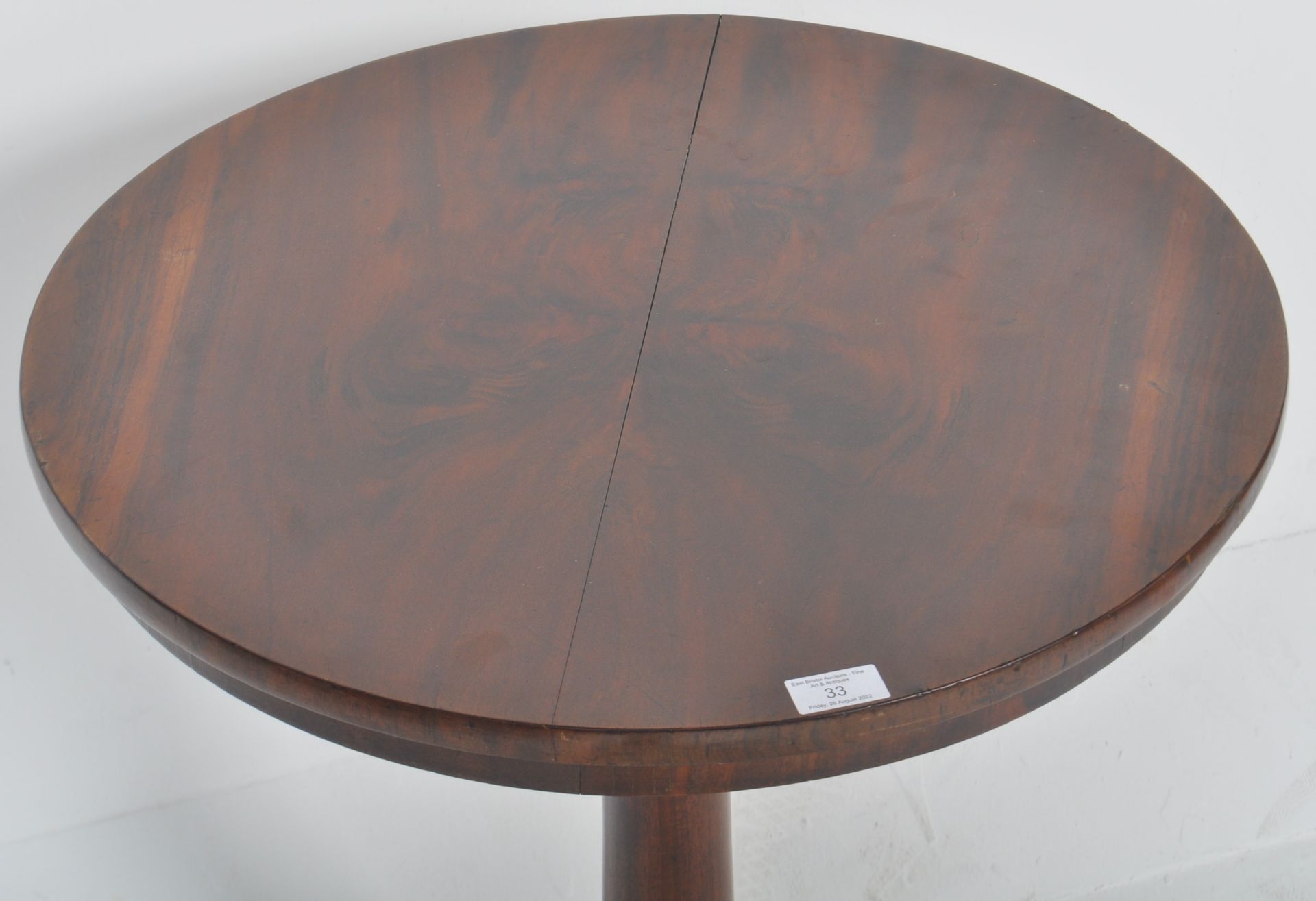 19TH CENTURY MAHOGANY SIDE OCCASIONAL WINE TABLE - Image 3 of 6