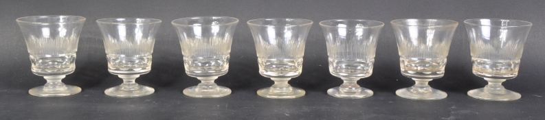 SET OF EARLY 19TH CENTURY GEORGIAN LIQUEUR GLASSES