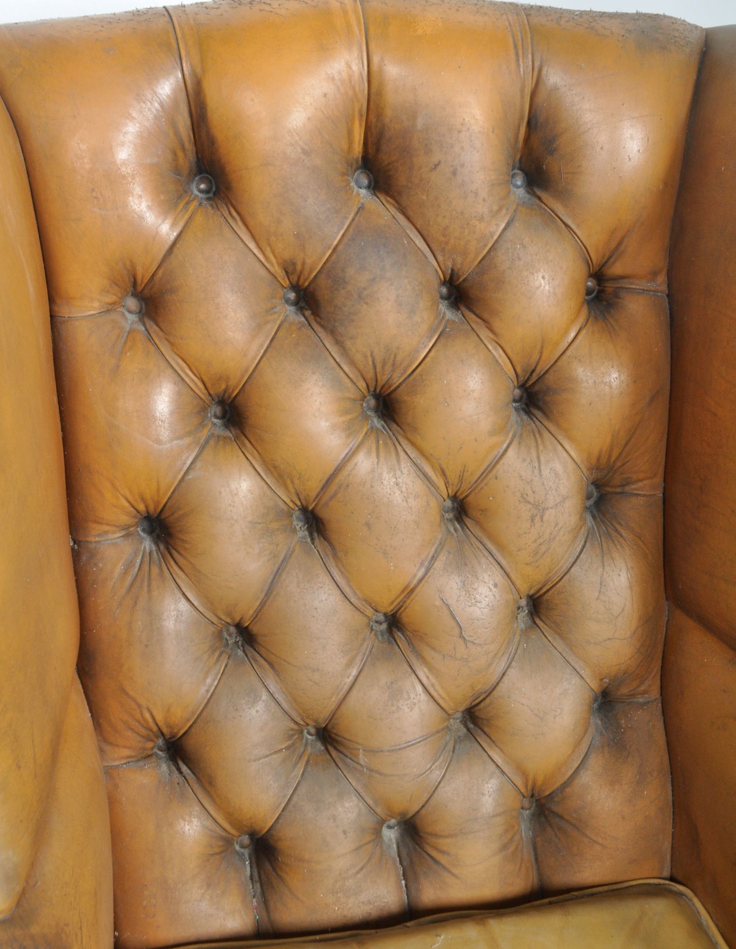 CHESTERFIELD WINGBACK FIRESIDE ARMCHAIR - Image 8 of 11