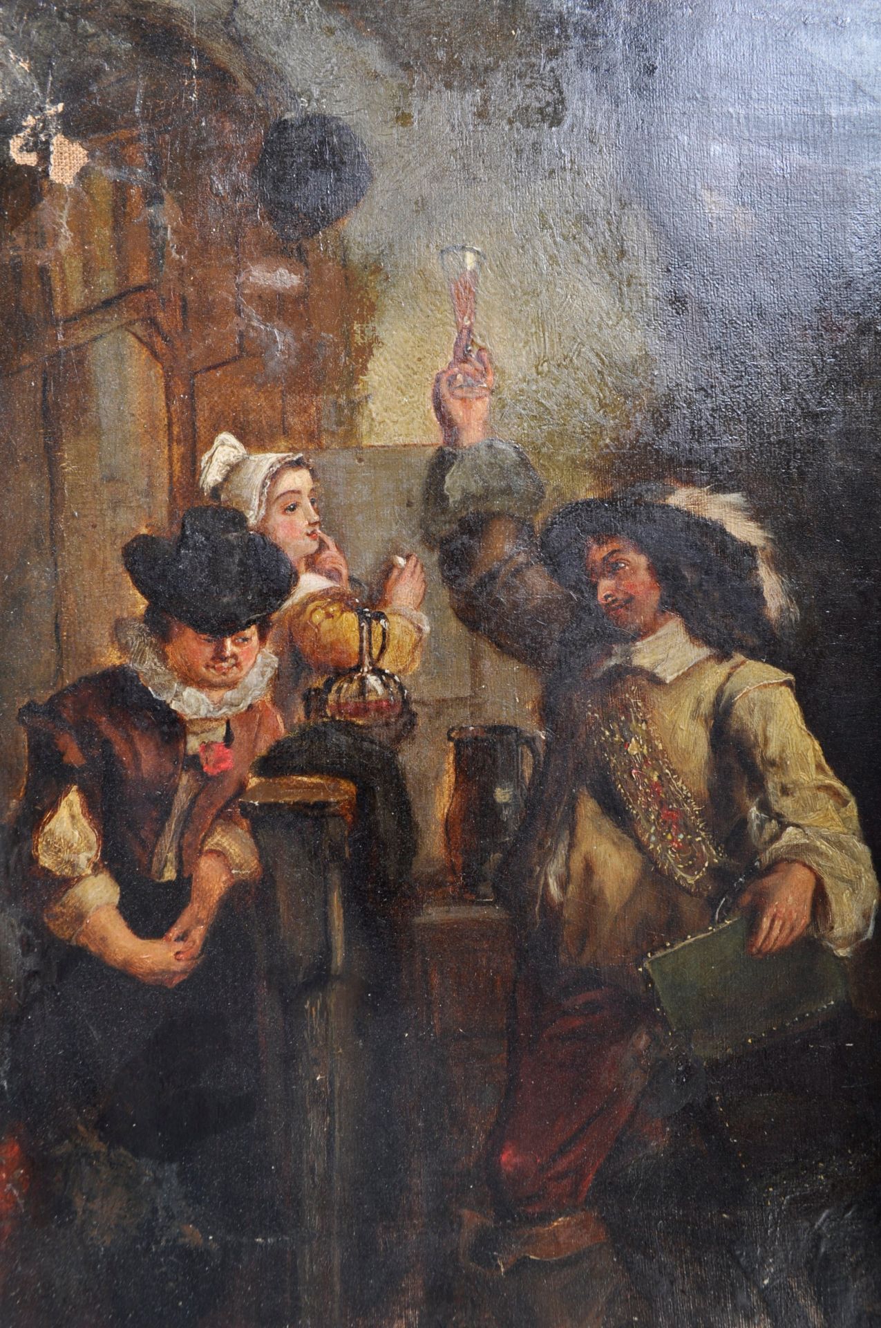 17TH CENTURY DUTCH FLEMISH OIL ON CANVAS PAINTING - Image 3 of 6