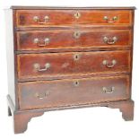 18TH CENTURY GEORGE III CROSSBANDED BACHELORS CHEST
