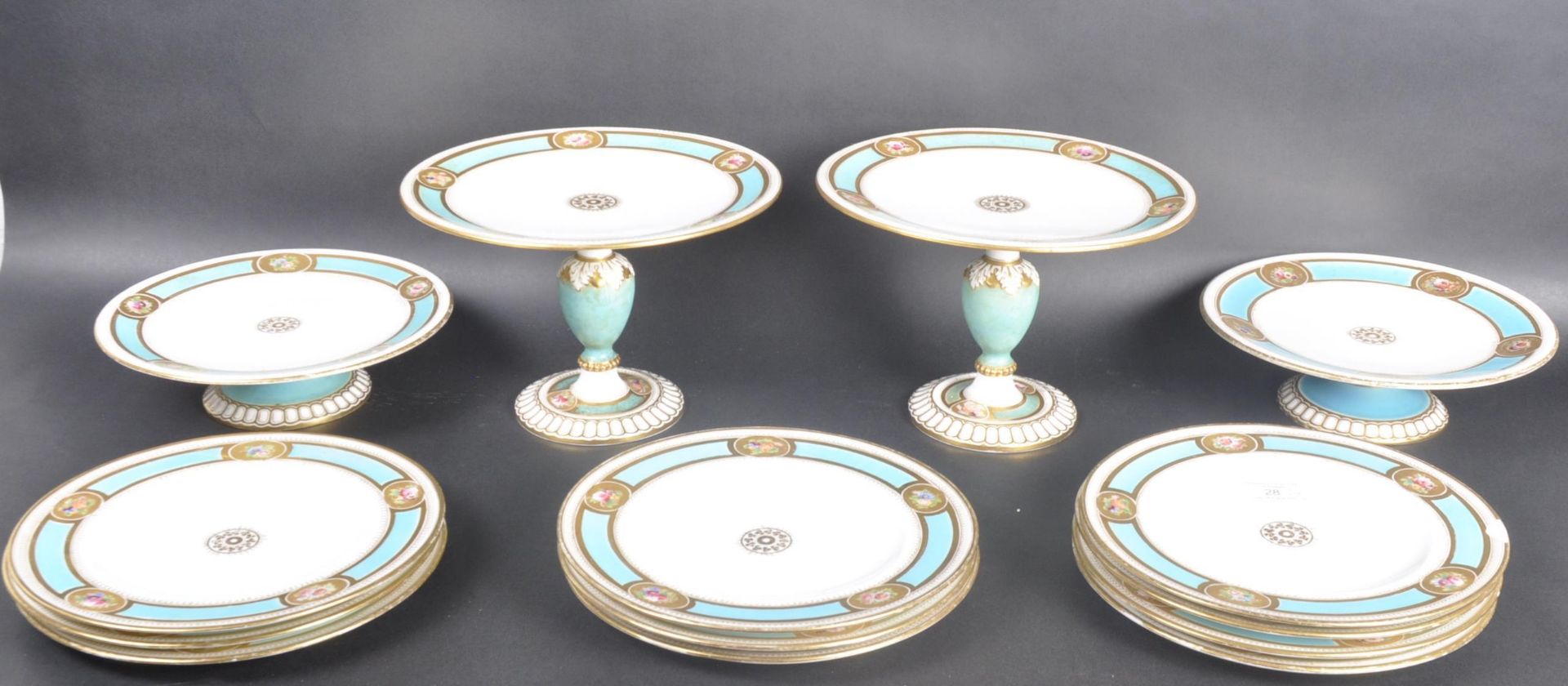 19TH CENTURY BROWN-WESTHEAD MOORE & CO DESSERT SERVICE