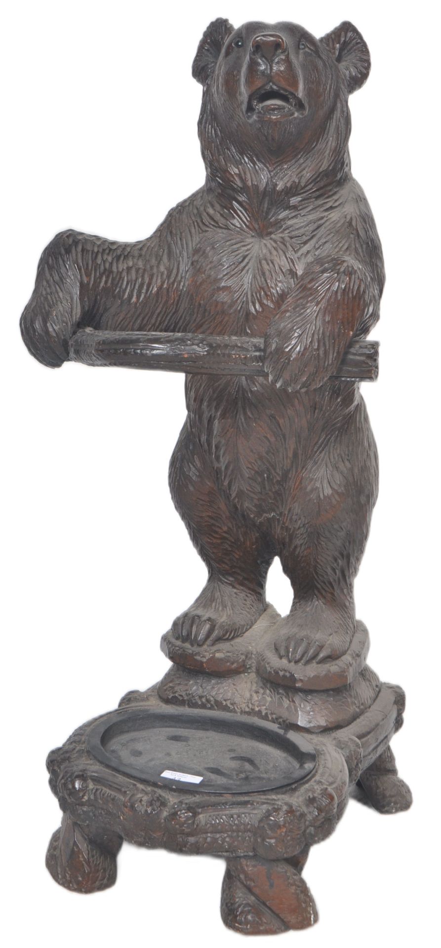 BLACK FOREST MANNER BEAR STICK STAND