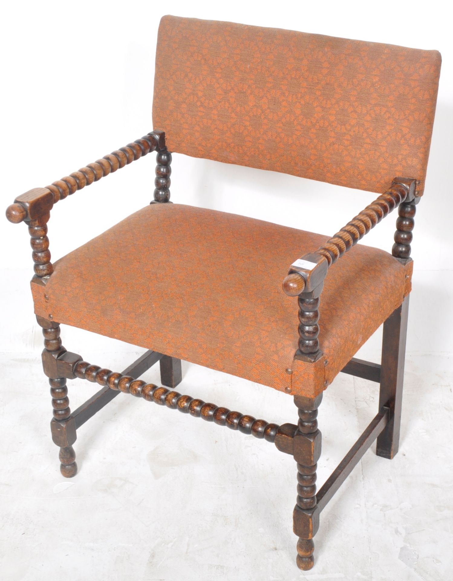 ARTS & CRAFTS WILLIAM & MARY MANNER BOBBIN CHAIR - Image 2 of 8