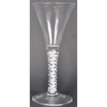 MID 18TH CENTURY GEORGE III WINE DRINKING GLASS