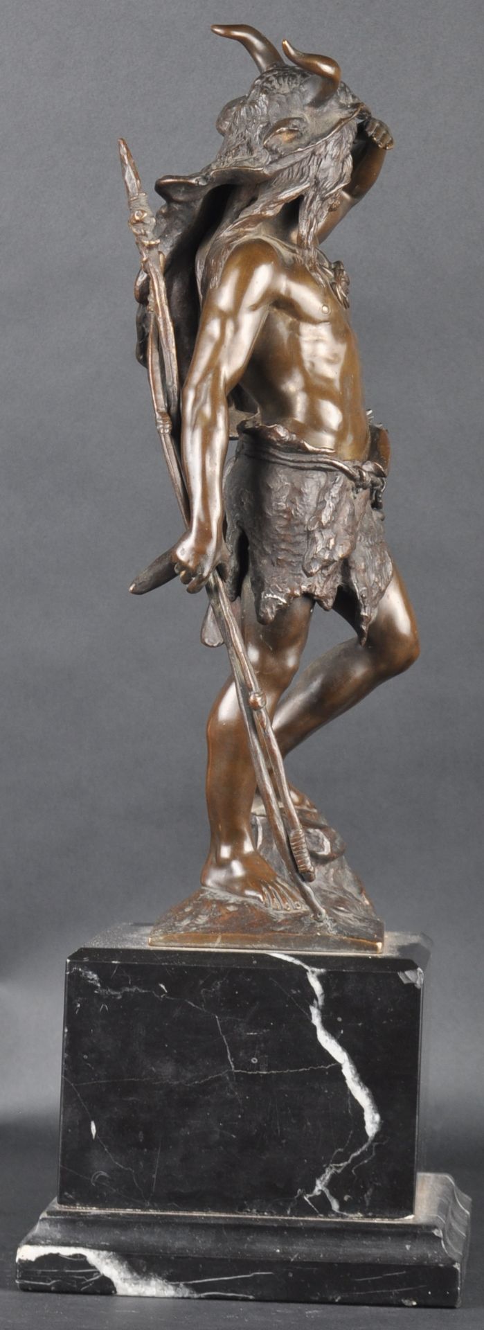 PAUL LUDWIG KOWALCZEWSKI (1865-1910) - GERMANIC WARRIOR BRONZE - Image 4 of 7