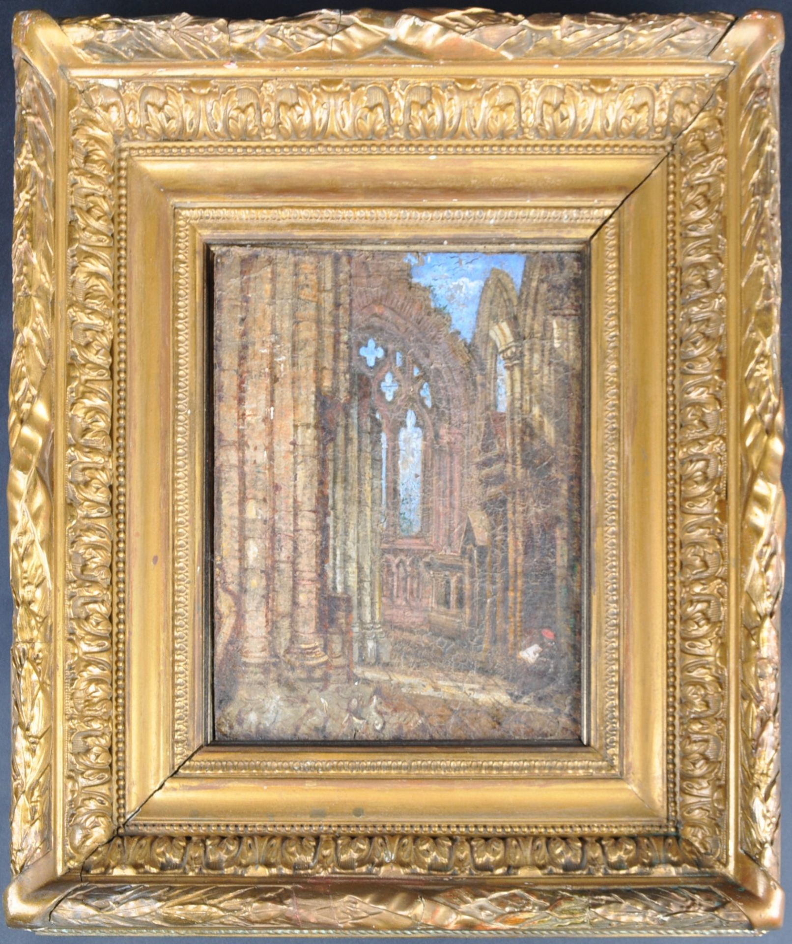 19TH CENTURY ITALIAN SCHOOL PAINTINGS OF RUINS