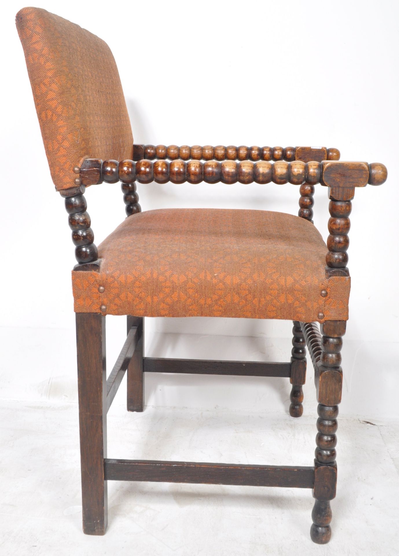 ARTS & CRAFTS WILLIAM & MARY MANNER BOBBIN CHAIR - Image 7 of 8