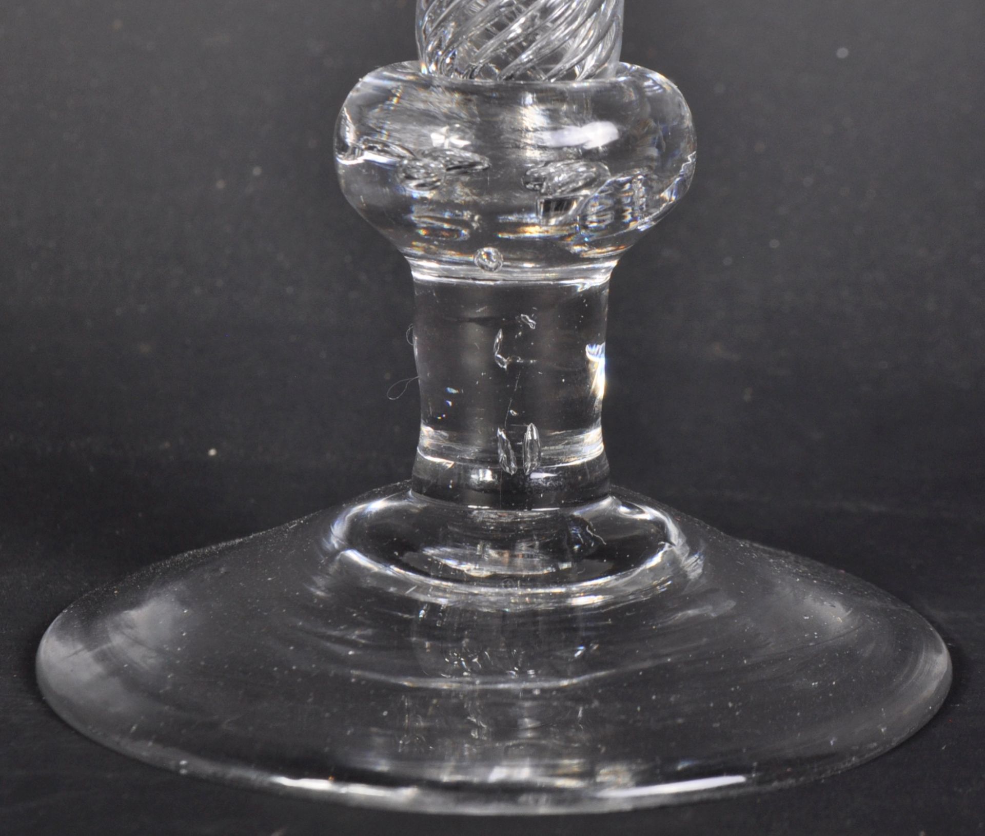 MID 18TH CENTURY COMPOSITE STEM WINE GLASS - Image 5 of 6