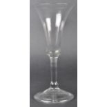 18TH CENTURY PLAIN STEM WINE DRINKING GLASS