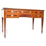 EARLY 19TH CENTURY GEORGE III SHERATON MANNER DESK