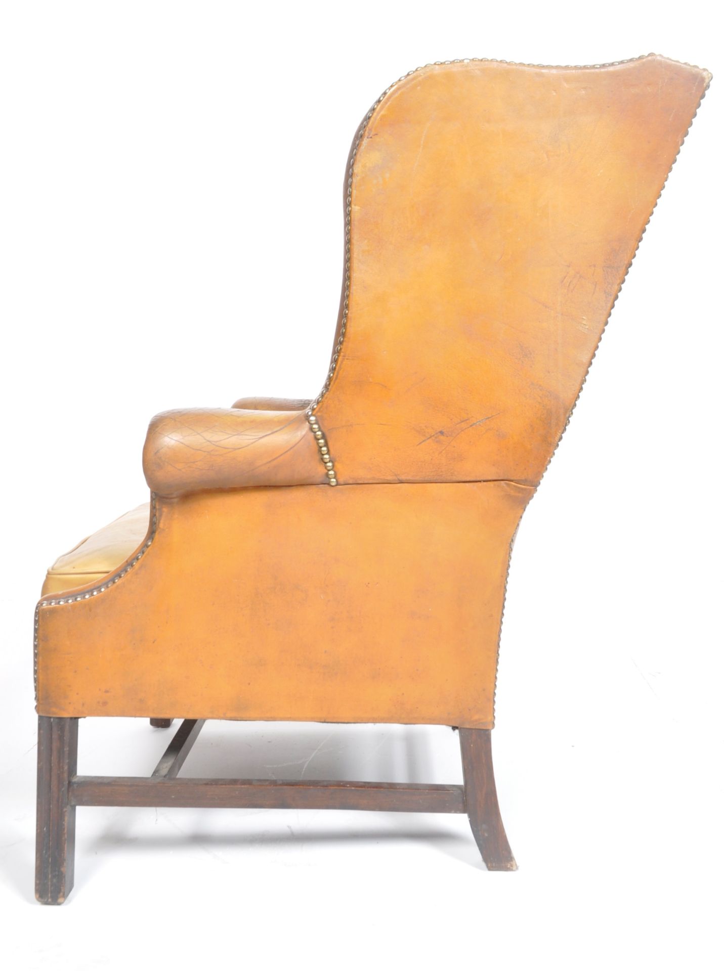 CHESTERFIELD WINGBACK FIRESIDE ARMCHAIR - Image 4 of 11