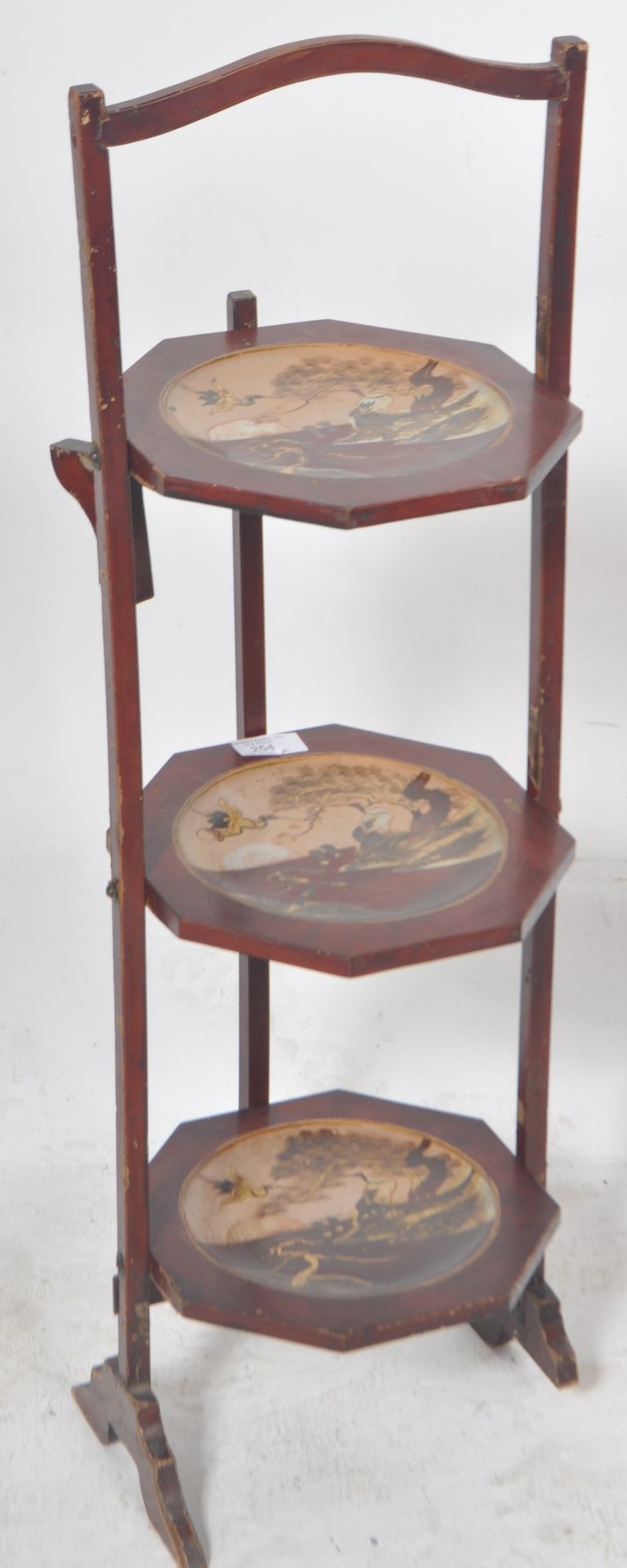 19TH CENTURY CHINESE THREE TIER CAKE / PLATE STAND - Image 2 of 8