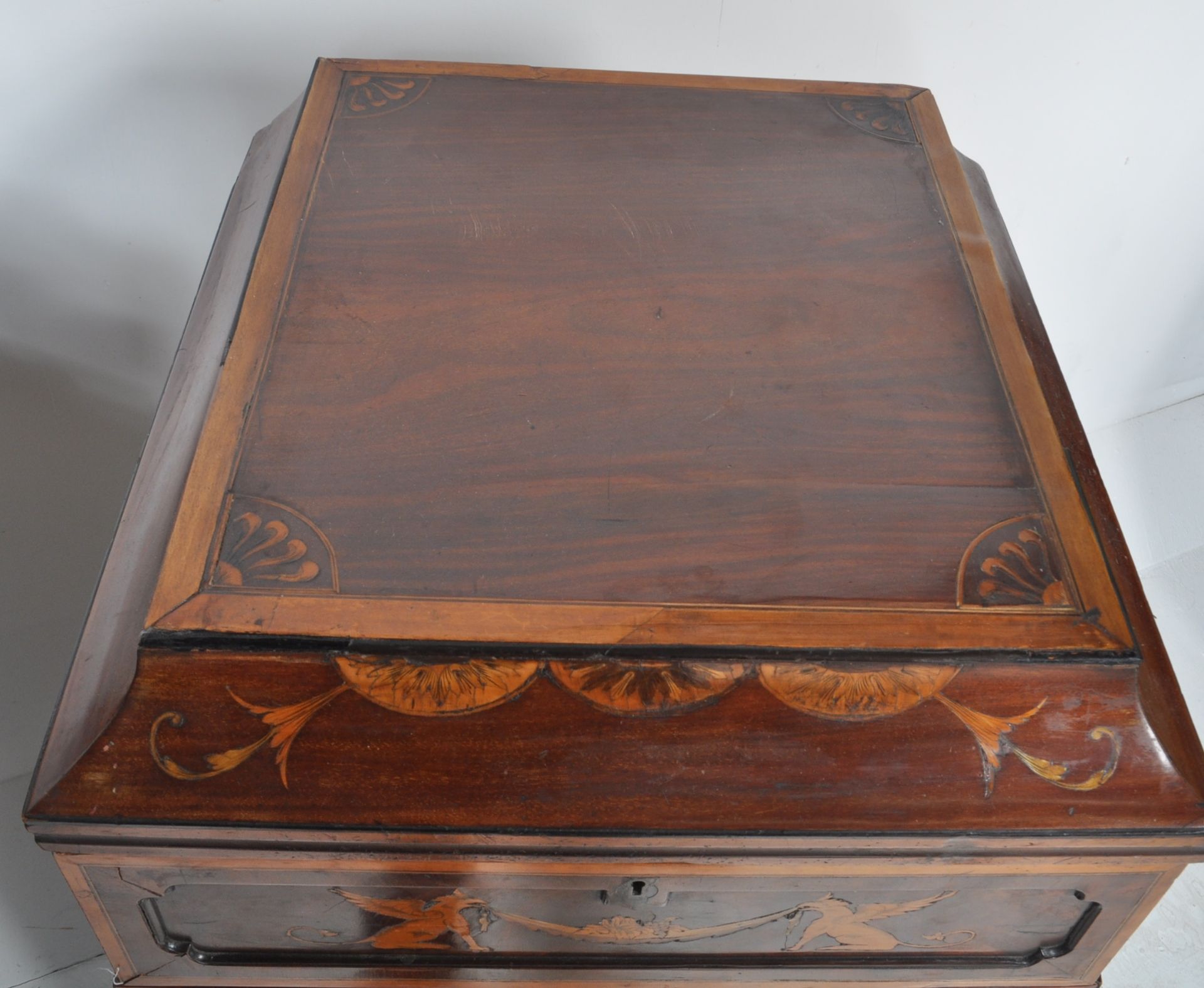 PAIR OF 19TH CENTURY MAHOGANY INLAID PEDESTAL CABINETS - Image 9 of 9