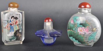 COLLECTION OF CHINESE GLASS SNUFF BOTTLES