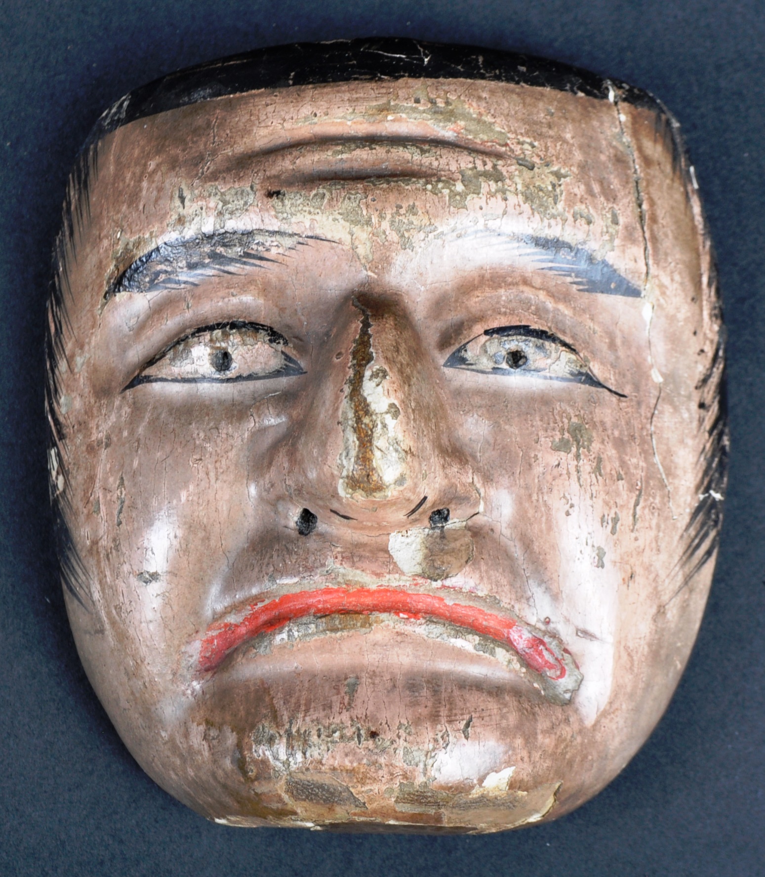 SET OF FOUR 19TH CENTURY JAPANESE NOH THEATRE MASKS - Image 5 of 8