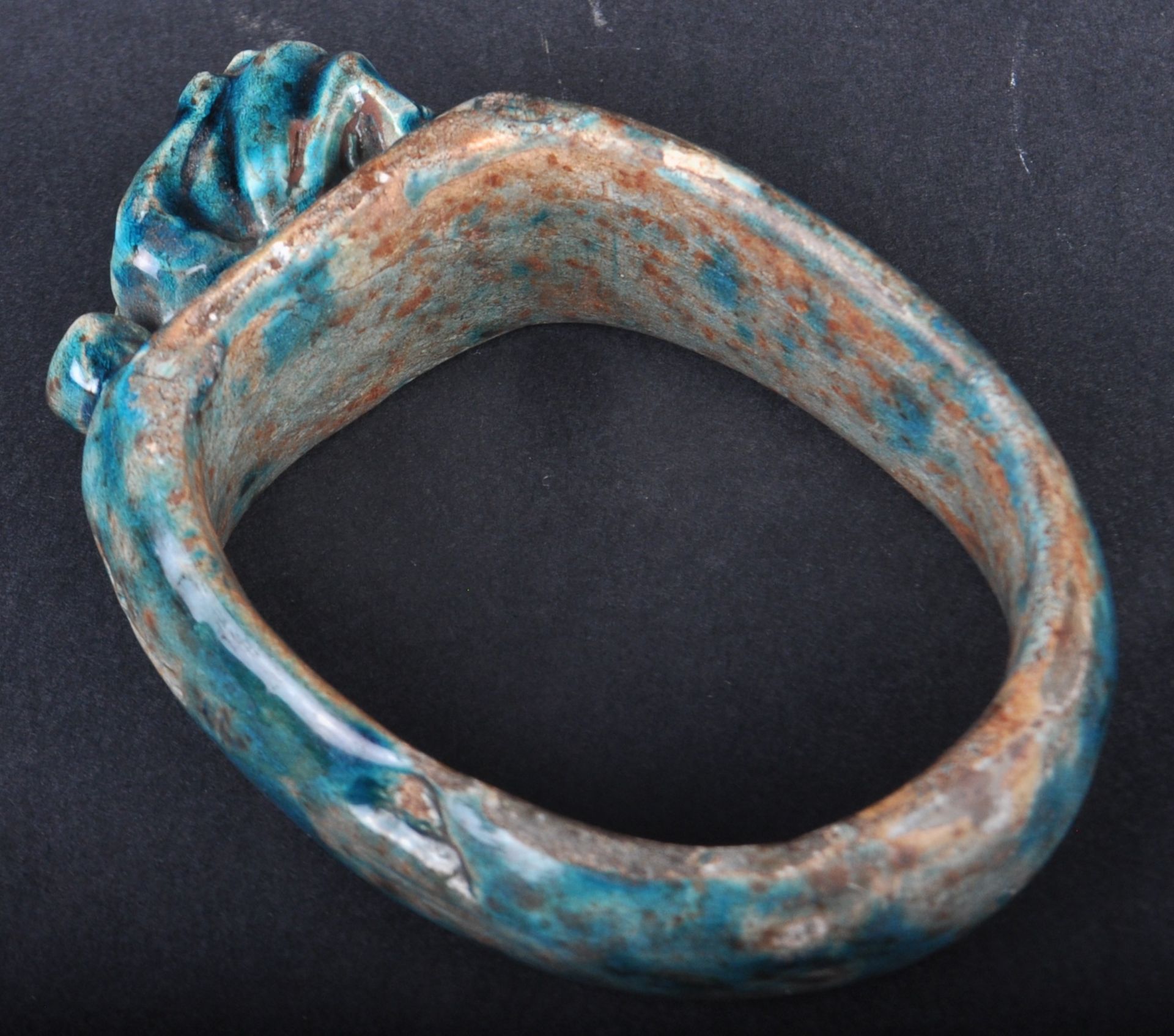 TWO 19TH CENTURY EGYPTIAN GRAND TOUR FAIENCE BANGLES - Image 12 of 12