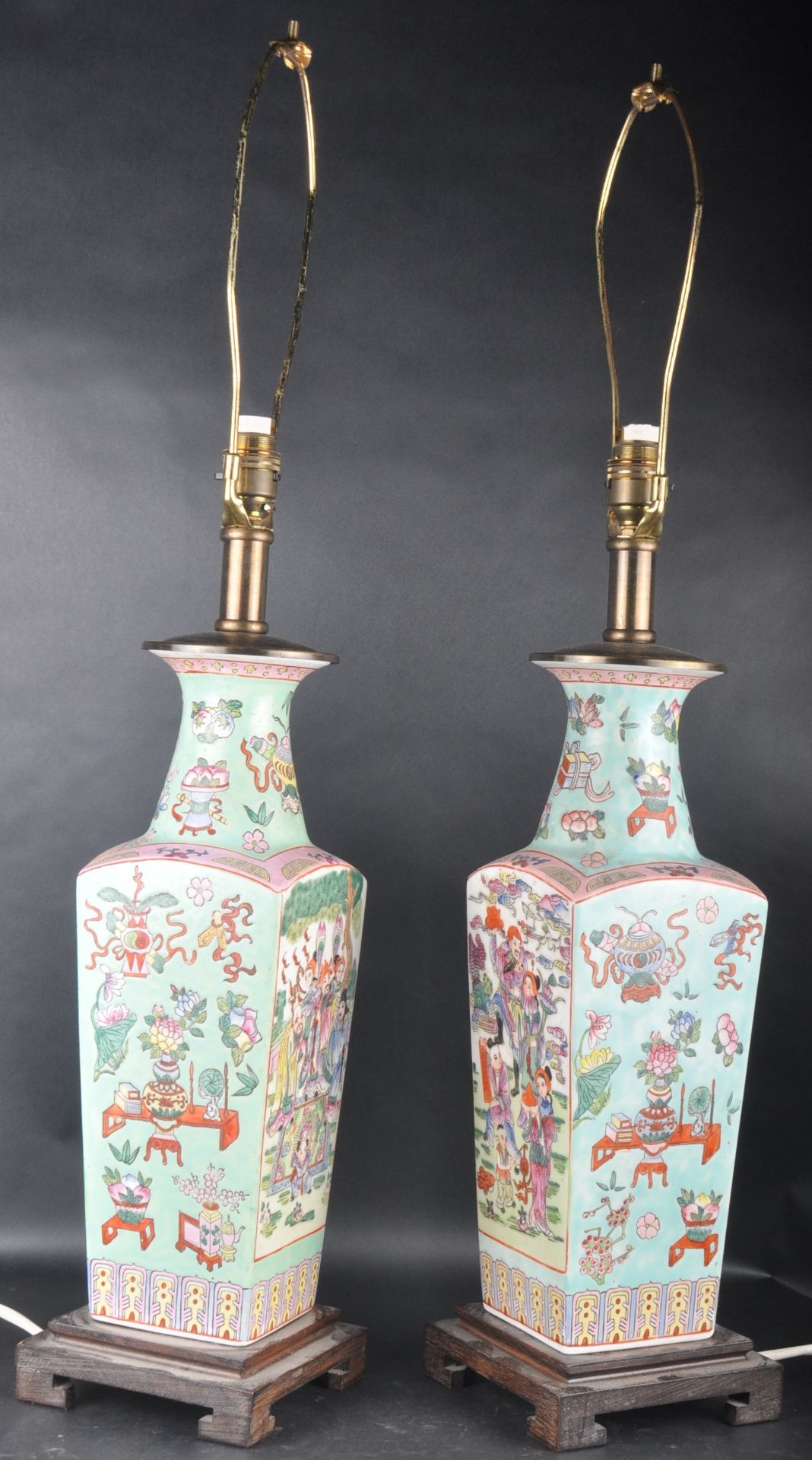 PAIR OF MAITLAND & SMITH CHINESE TABLE LAMPS - Image 4 of 7