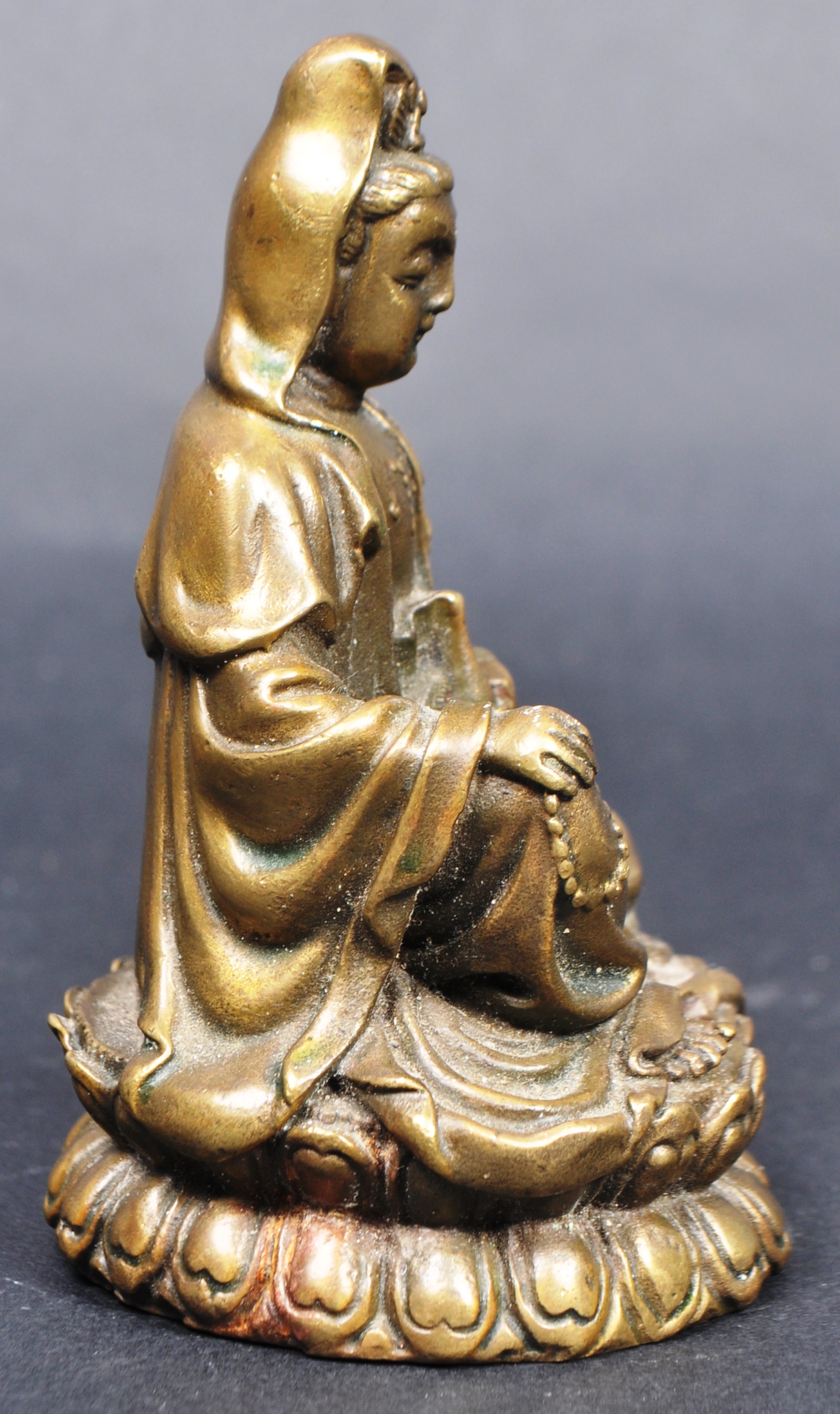 CHINESE REPUBLIC PERIOD BRONZE OF GUANYIN - Image 7 of 8