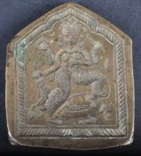 19TH CENTURY INDIAN BRONZE AMULET MOLD