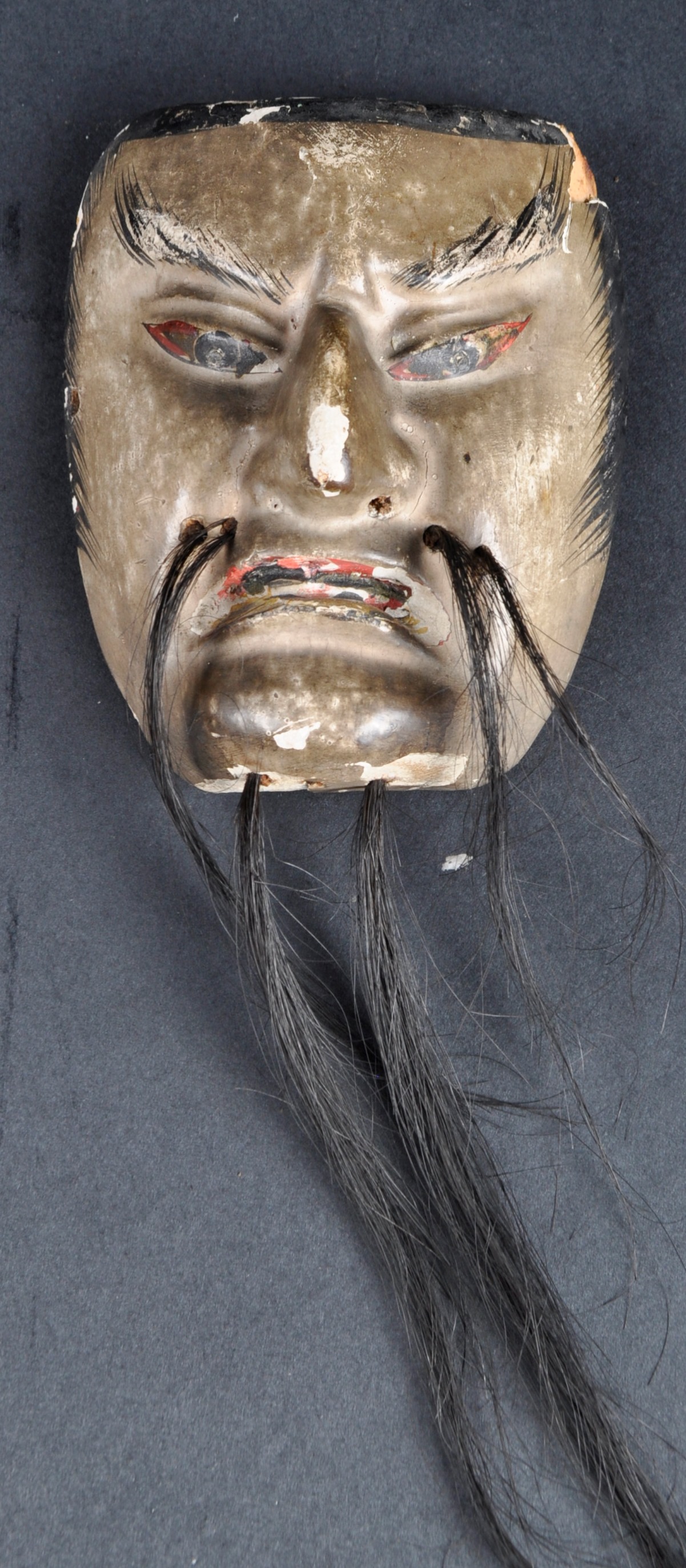 SET OF FOUR 19TH CENTURY JAPANESE NOH THEATRE MASKS - Image 7 of 8