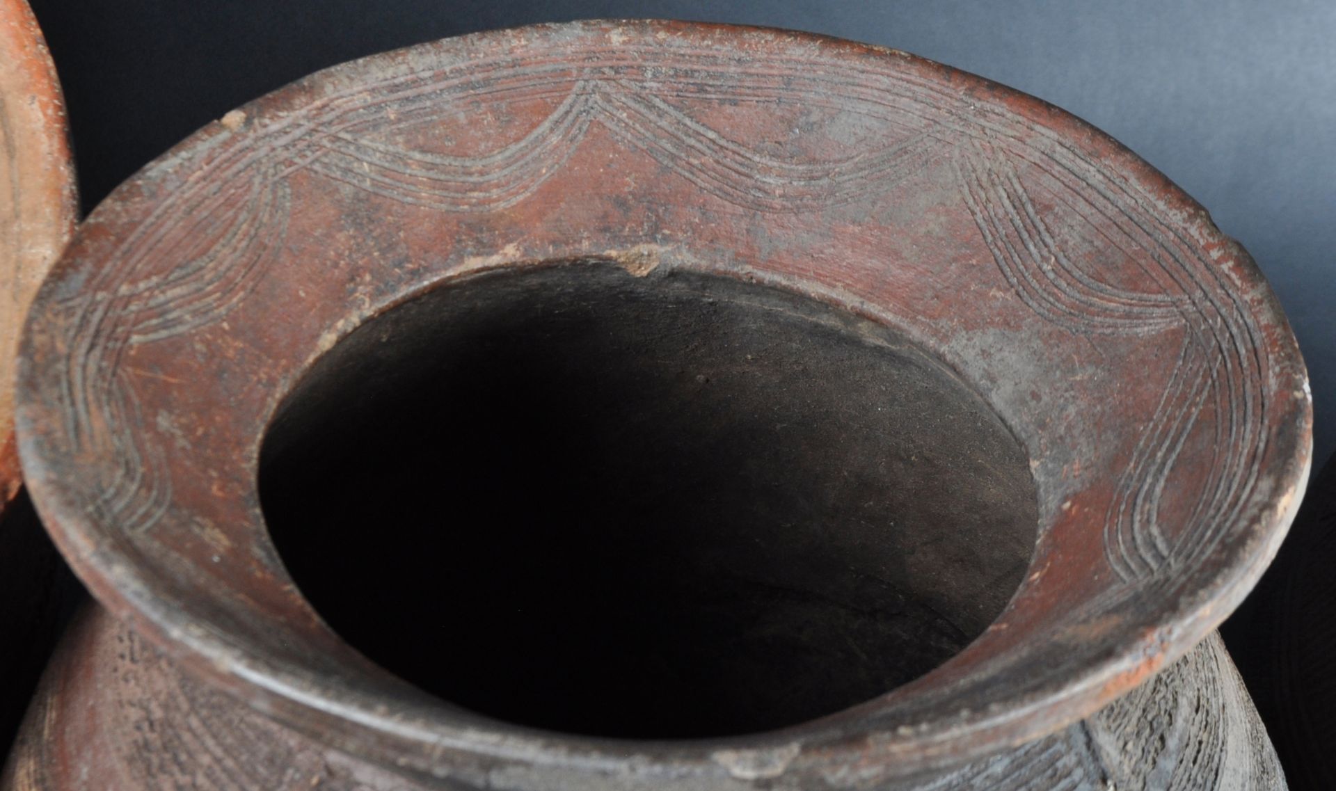 COLLECTION OF AFRICAN TRIBAL STORAGE POTS - Image 6 of 10