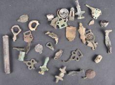 LARGE COLLECTION OF ROMAN BRONZE FRAGMENTS