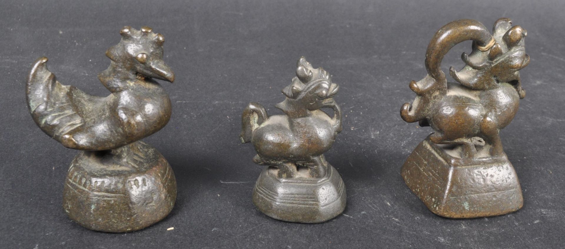 CHINESE BRONZE ANIMAL OPIUM WEIGHTS - Image 2 of 9