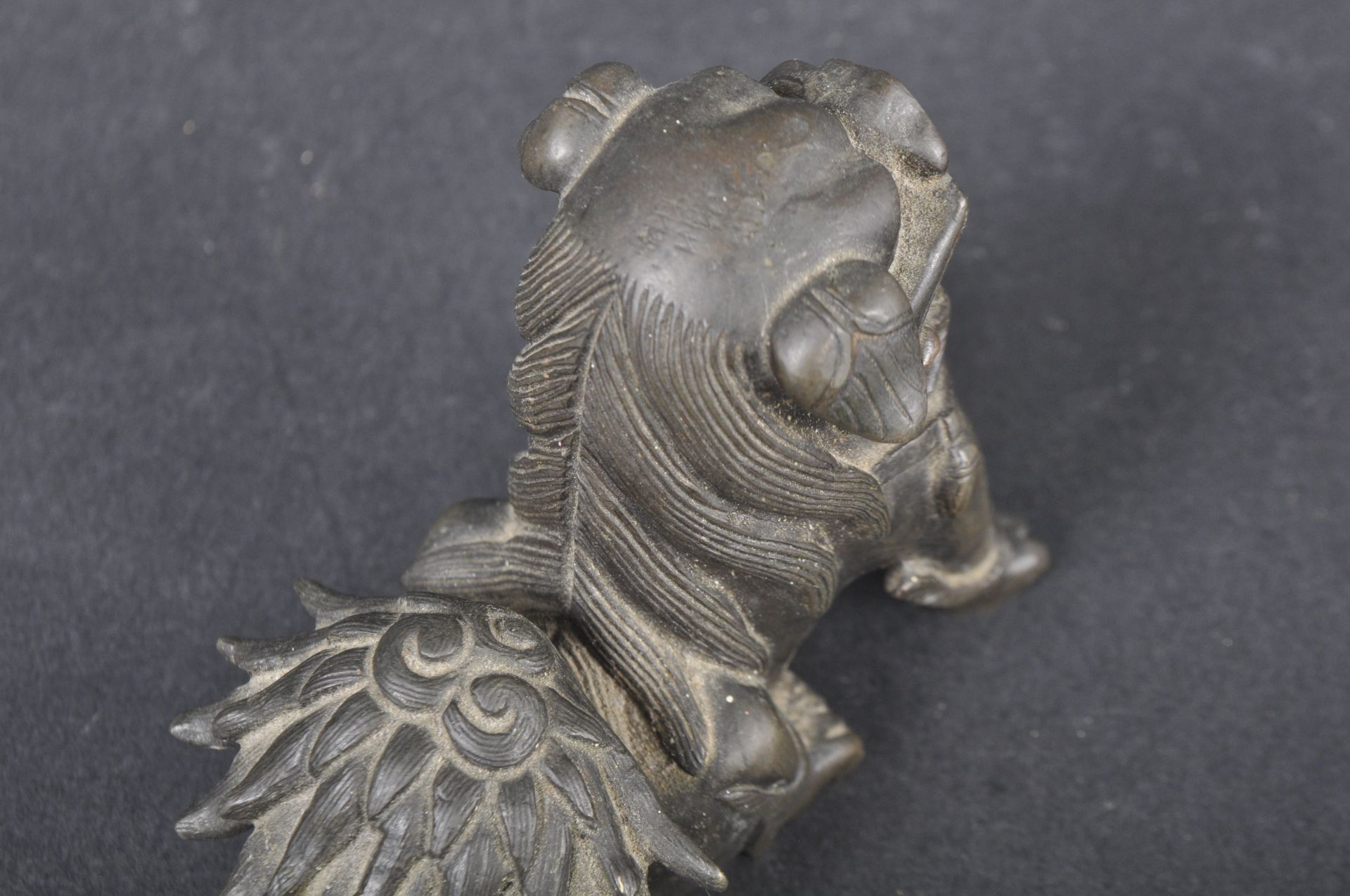 EARLY 20TH CENTURY CHINESE BRONZE FOO DOG - Image 7 of 7