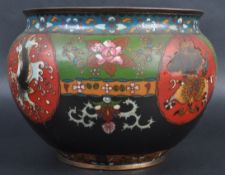 19TH CENTURY CHINESE CLOISONNE BOWL / JARDINIERE