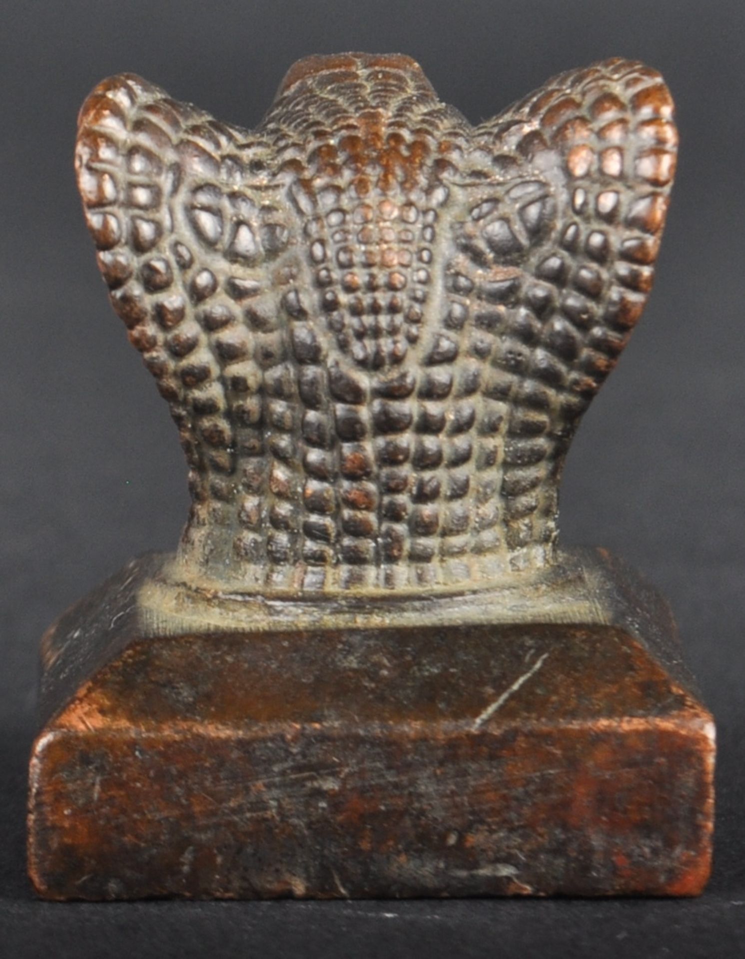 EARLY 20TH CENTURY CHINESE BRONZE SNAKE SEAL - Image 3 of 5