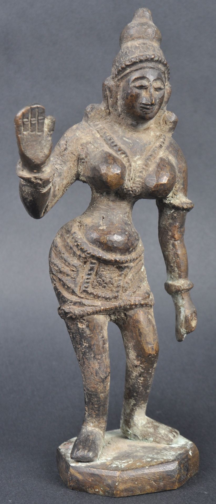 19TH CENTURY INDIAN HINDU BRONZE OF DURGA SHIVA