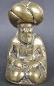EARLY 20TH CENTURY INDIAN BRASS SAGE FIGURINE
