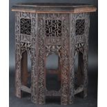 19TH CENTURY ANGLO-INDIAN CARVED SIDE TABLE