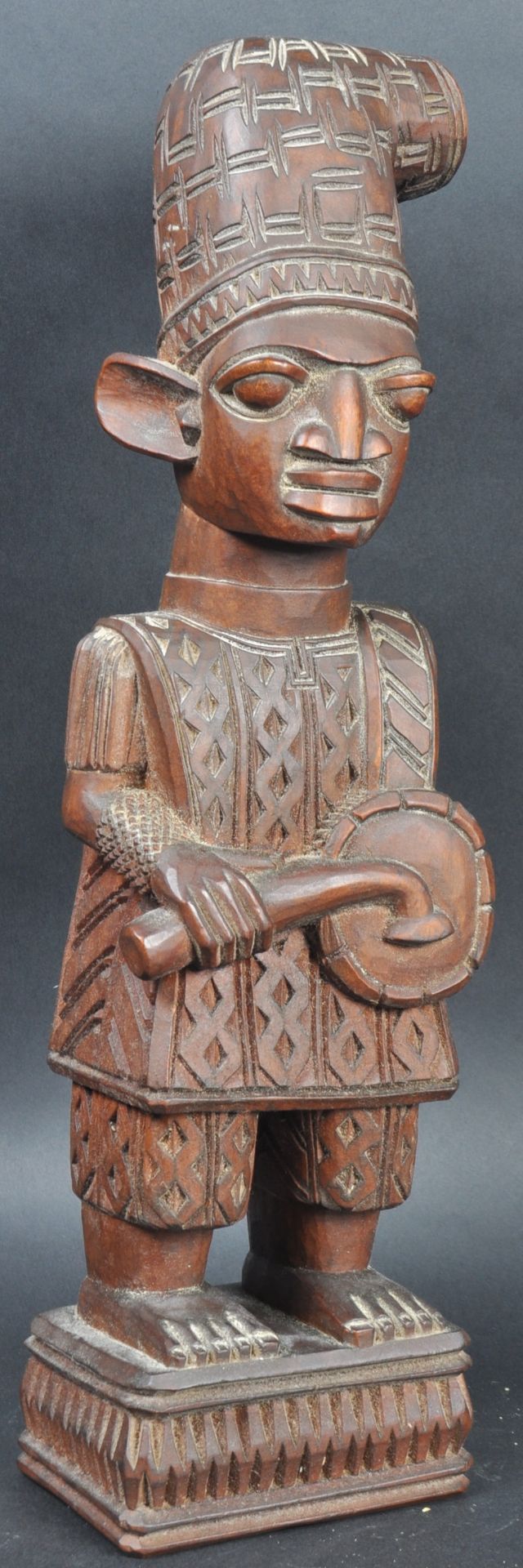 LAMIDI OLONADE FAKEYE - CARVED NIGERIAN TRIBAL FIGURE