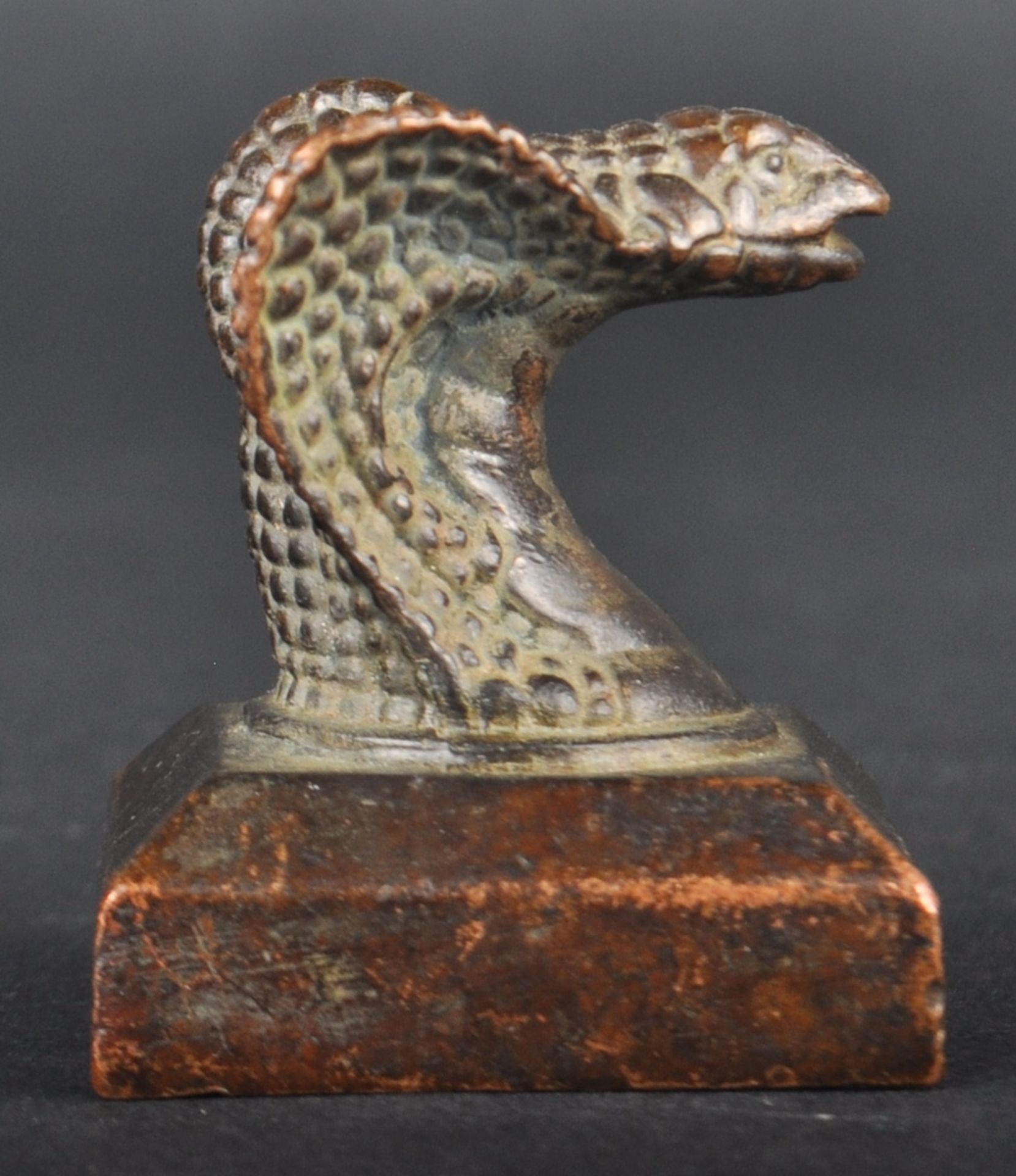 EARLY 20TH CENTURY CHINESE BRONZE SNAKE SEAL - Image 2 of 5