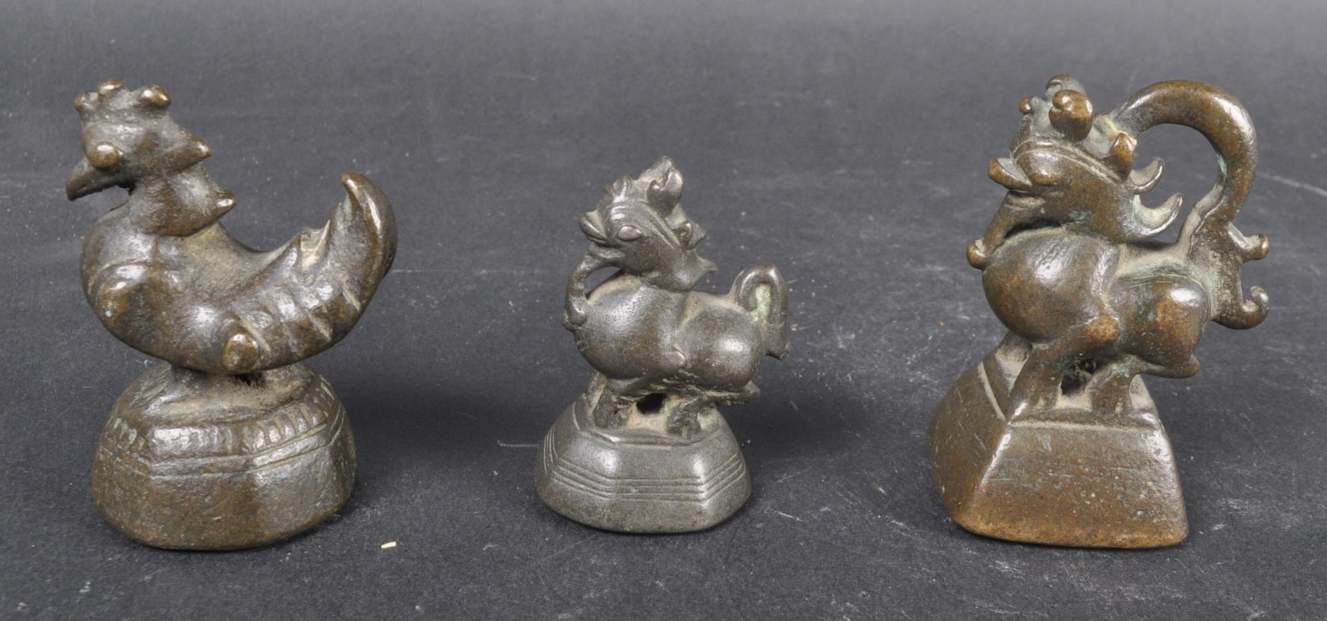 CHINESE BRONZE ANIMAL OPIUM WEIGHTS - Image 4 of 9