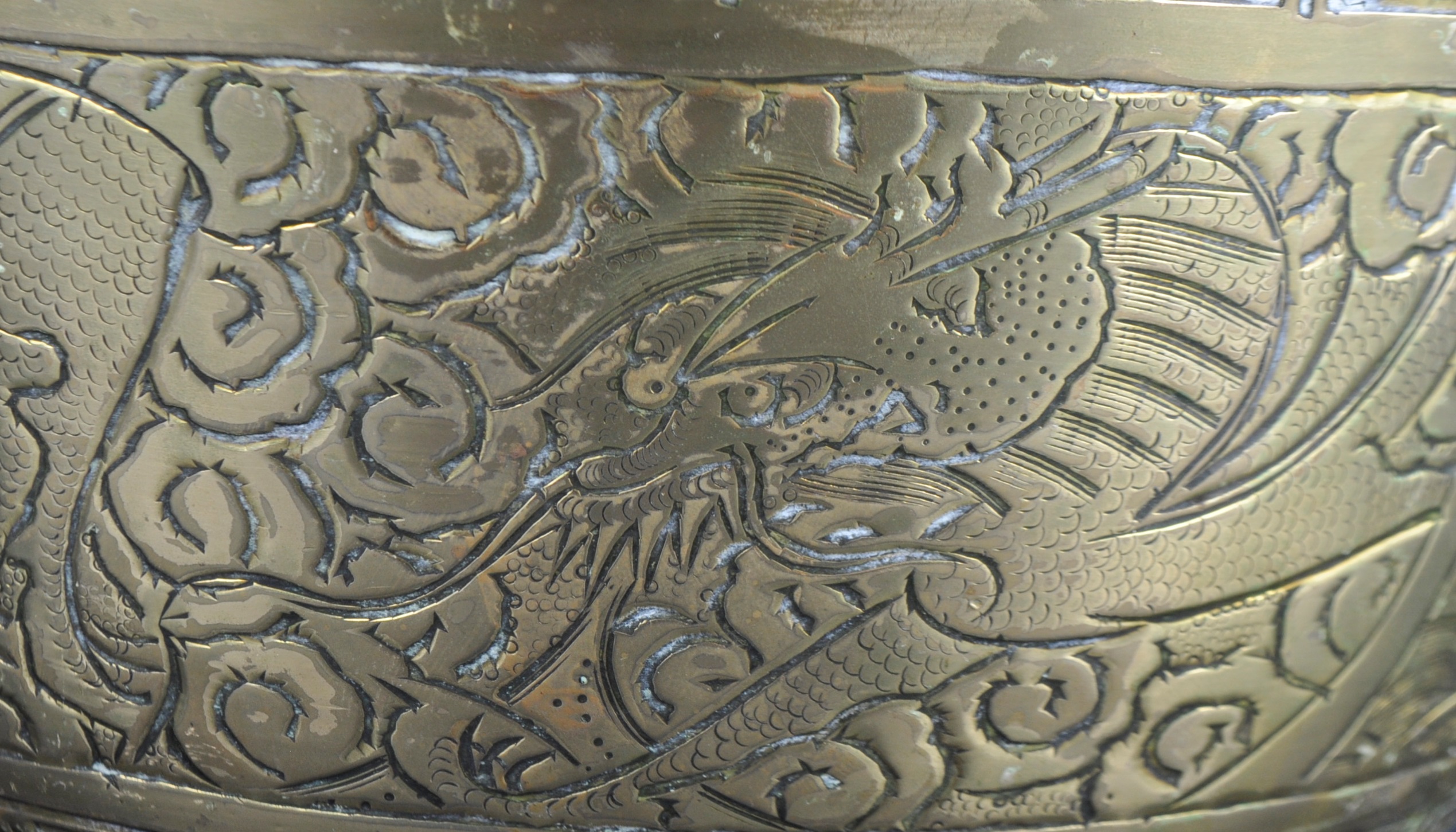 LARGE & HEAVY CHINESE BRONZE PRAYER BOWL - Image 6 of 7