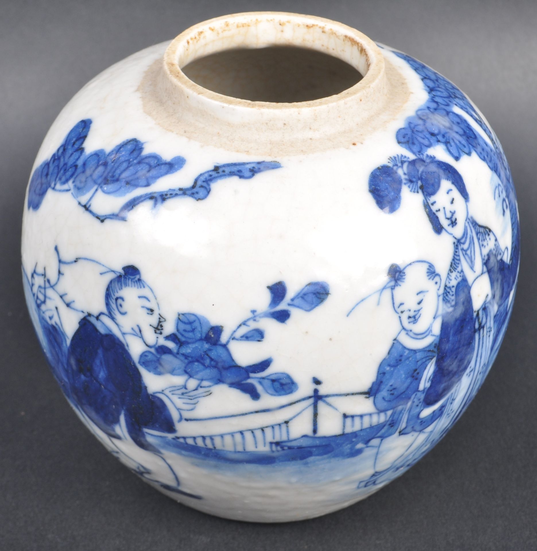 19TH CENTURY CHINESE BLUE & WHITE GINGER JAR - Image 2 of 6